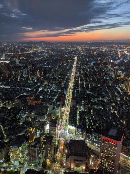 台北101からみる夕焼け