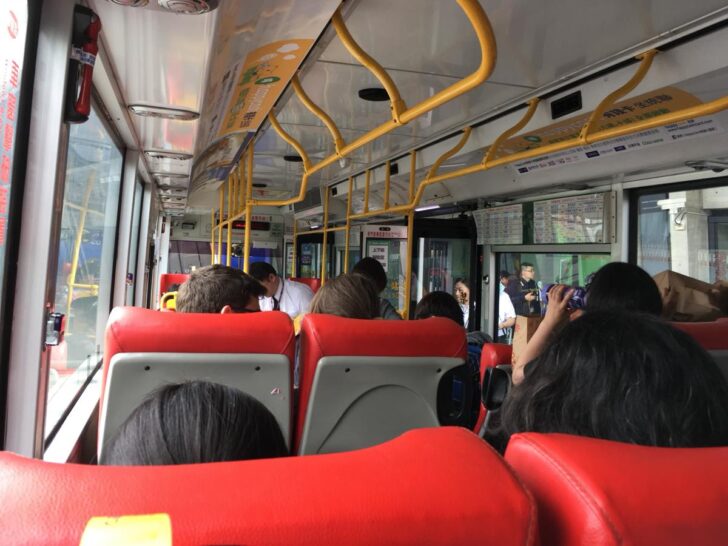 桃園空港リムジンバス車内