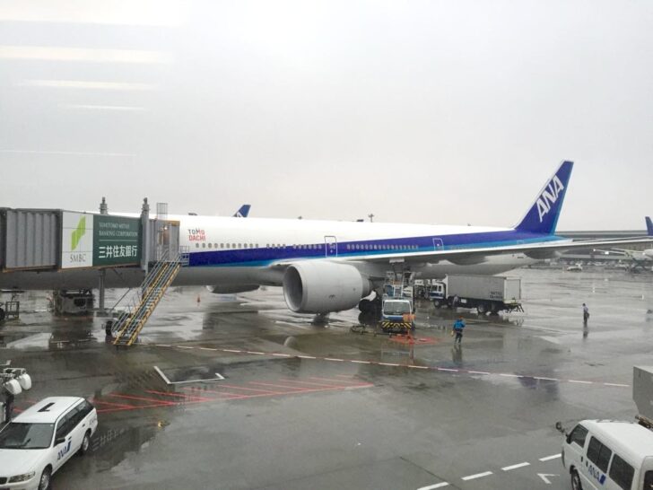 ニューヨーク旅行時に乗った飛行機