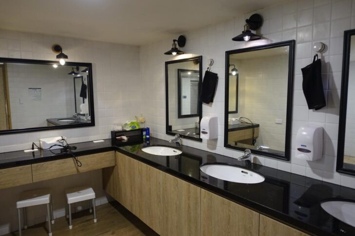 高級ホテルなみにきれいな洗面所