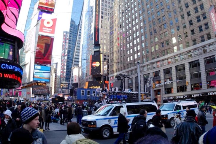 タイムズスクエアのメインステージ