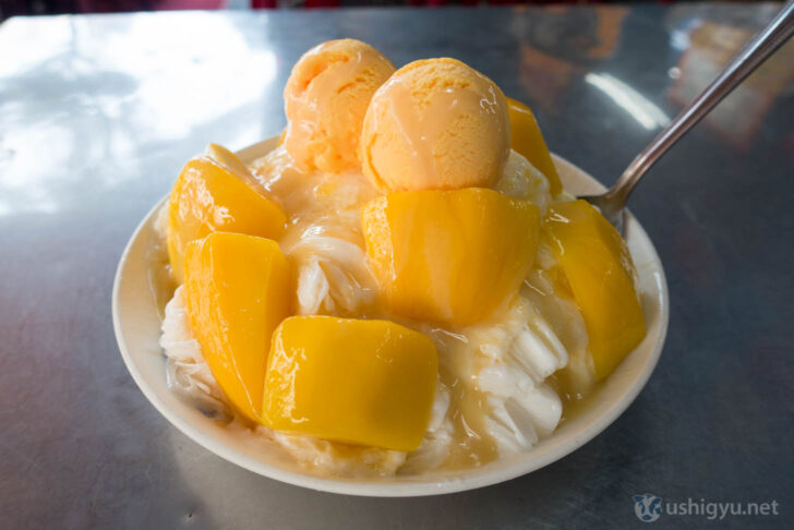 台湾・高雄「高雄婆婆冰」のマンゴーかき氷