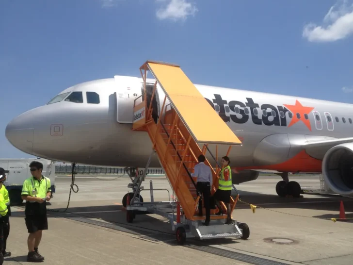 ジェットスターの飛行機