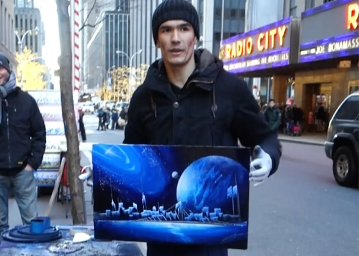 Newyork spray art title