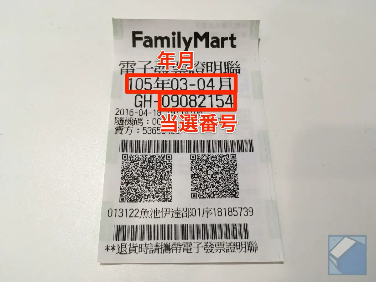 Taiwan receipt lottery 1